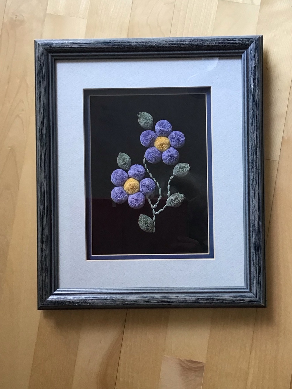 Moose Hair Tufting Floral Art